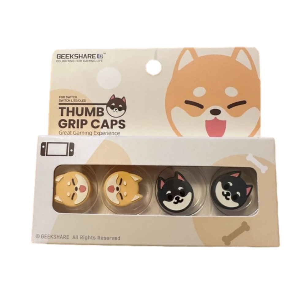 Shiba Inu thumbstick grips - Picture 1 of 1